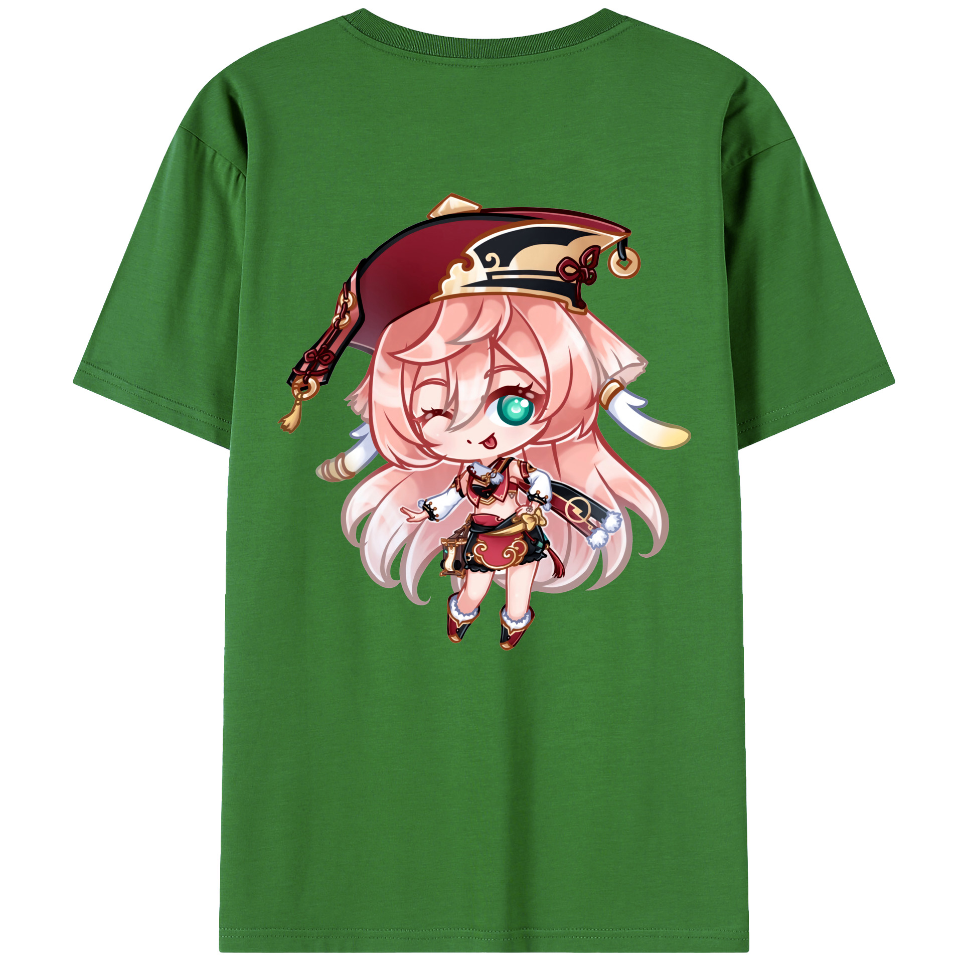 げんし神 ヤンフェイ genshin Yanfei レディース半袖Tシャツ(バックプリント)
